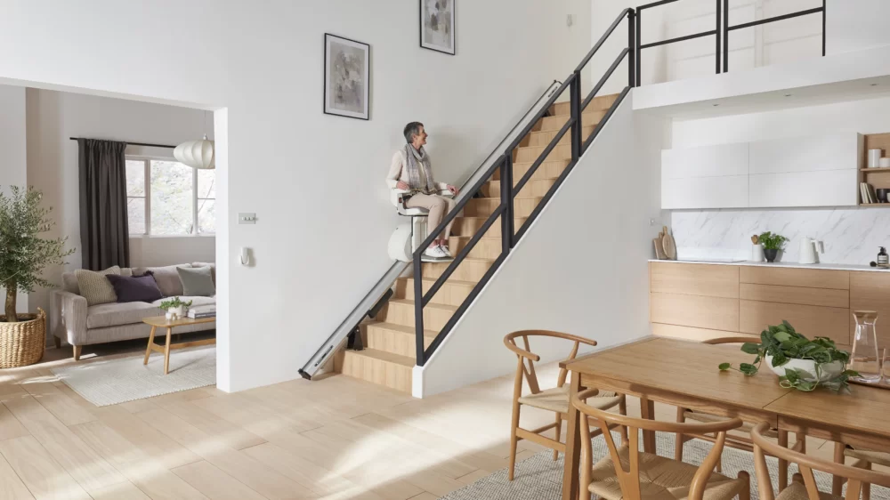 What is a straight stairlift?