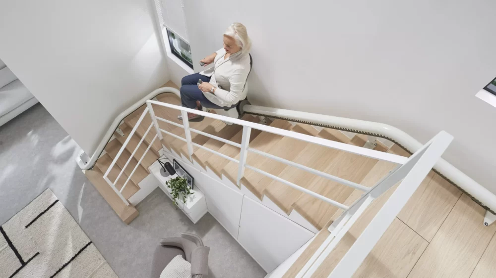 How do stairlifts work on narrow staircases?
